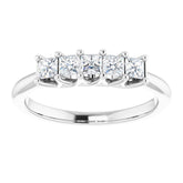 Platinum 1/2 CTW Natural Diamond Anniversary Band
